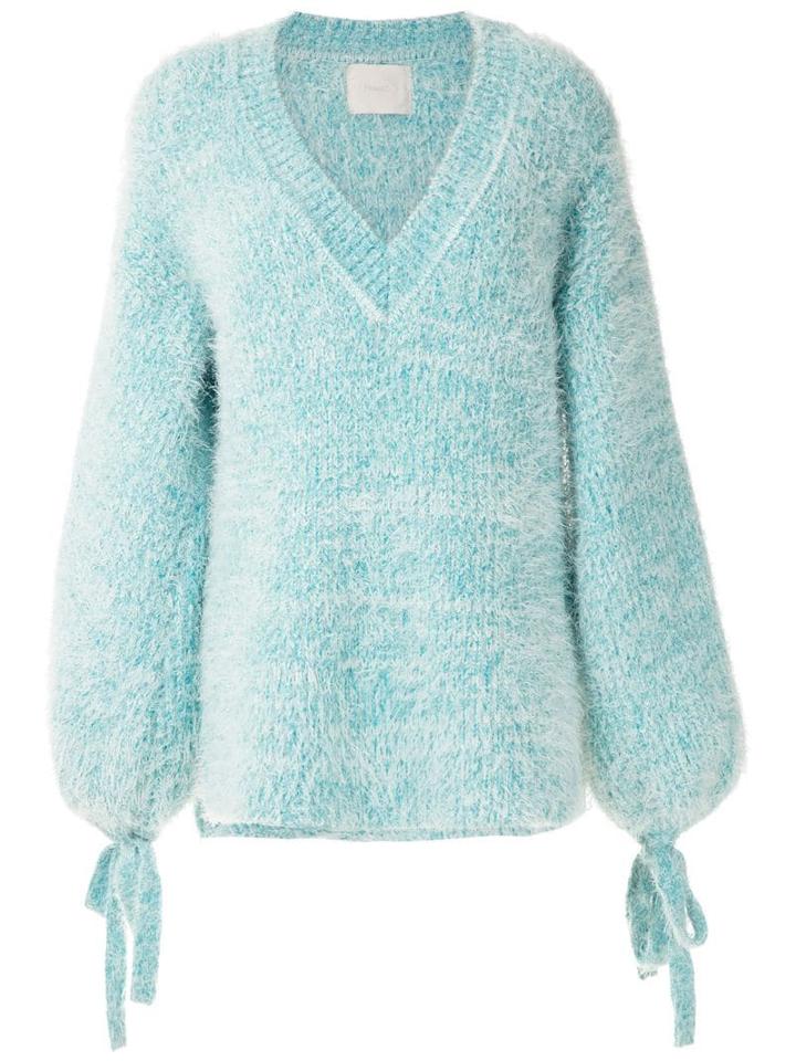 Framed Malaga Knitted Top - Blue