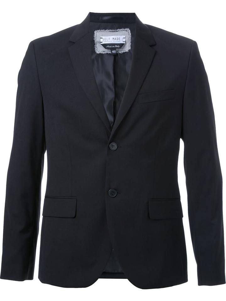 Selfmade By Gianfranco Villegas Back Patched Logo Blazer