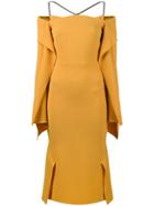 Roland Mouret Andover Off Shoulder Draped Dress - Unavailable