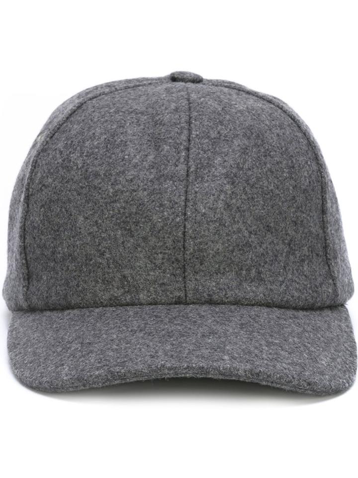 Ami Alexandre Mattiussi Baseball Cap, Men's, Grey, Polyamide/wool