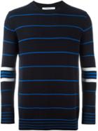 Givenchy Striped Jumper, Men's, Size: M, Blue, Cotton