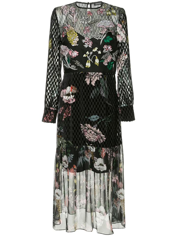 Markus Lupfer Layered Embellished Dress - Black