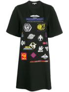 Mcq Alexander Mcqueen Printed T-shirt Dress - Black