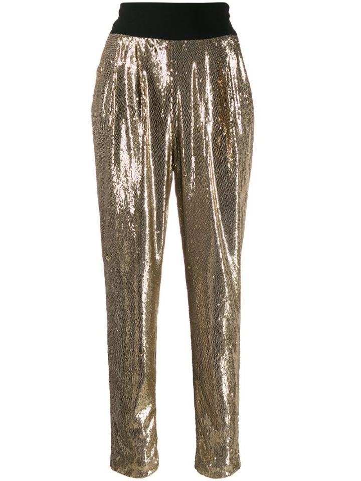 P.a.r.o.s.h. High-waist Trousers - Gold