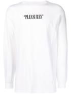 Pleasures Watching You Longsleeved T-shirt - White