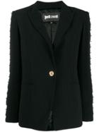 Just Cavalli Ringed Trim Blazer - Black