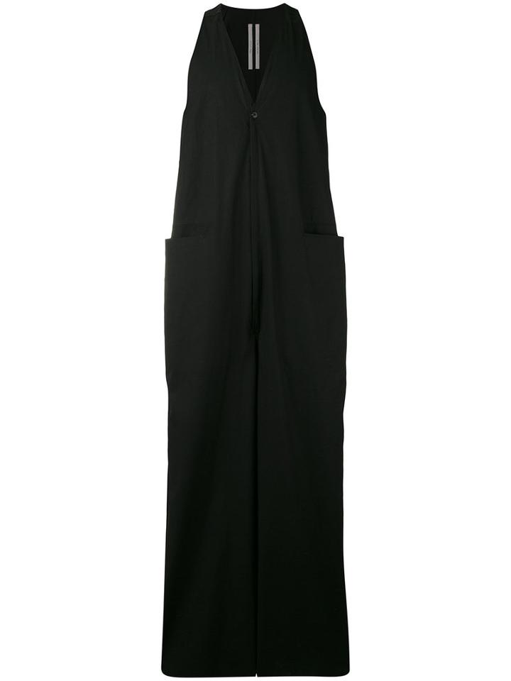 Rick Owens Bodybag Jumpsuit, Men's, Size: 48, Black, Cotton/rubber