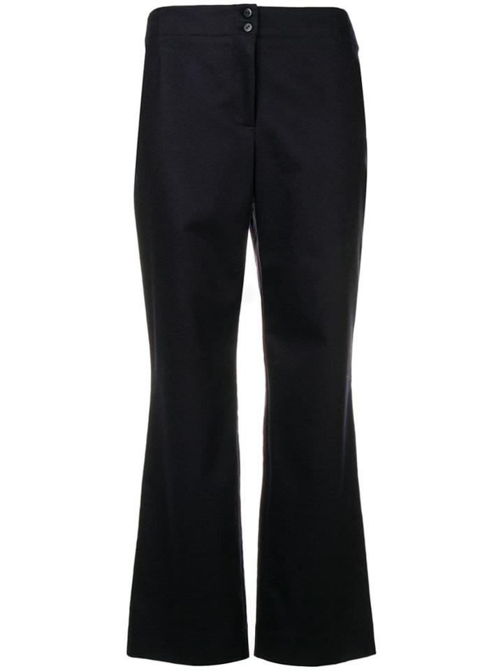 A.p.c. Cropped Flared Trousers - Blue