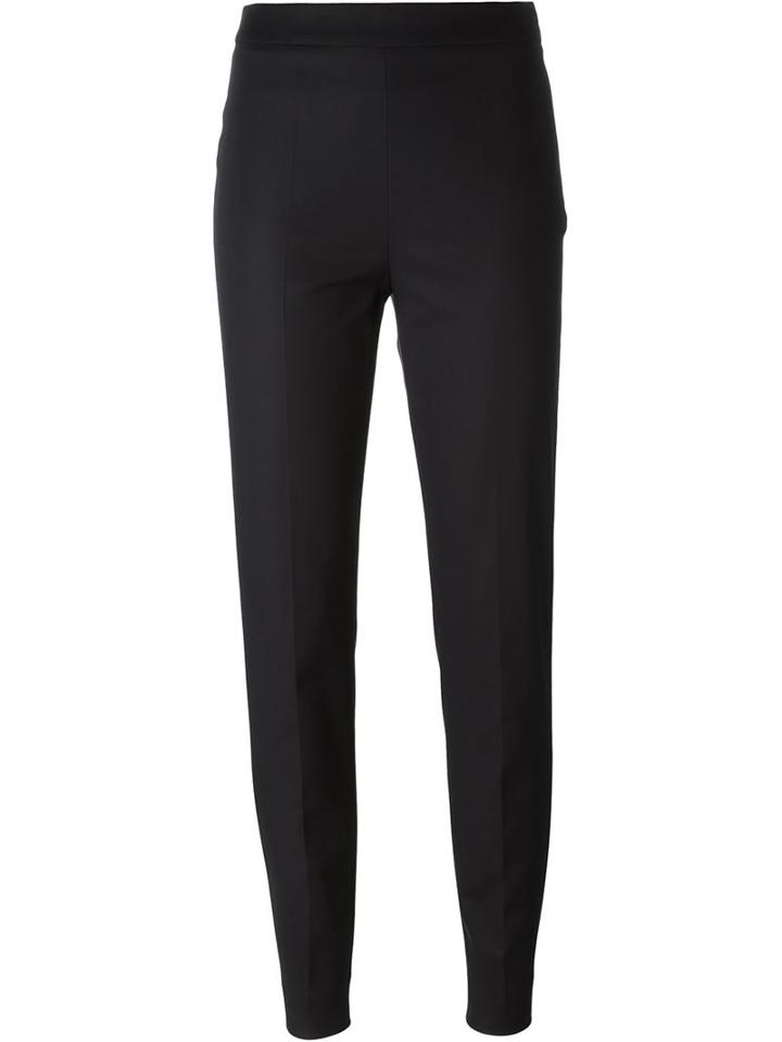 Moschino Slim Fit Trousers, Women's, Size: 40, Black, Cotton/other Fibres