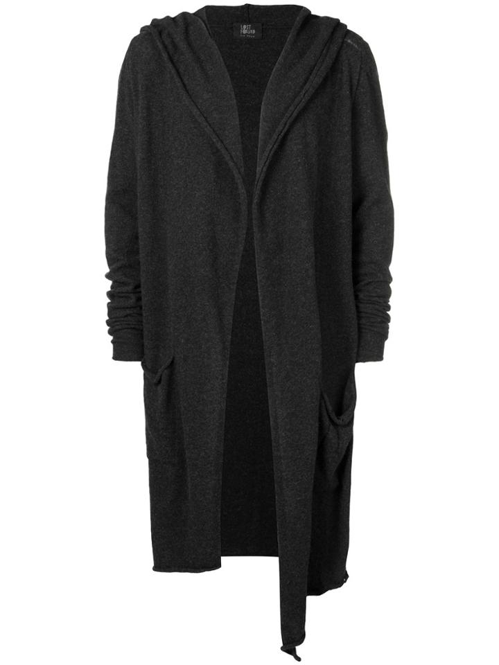 Lost & Found Rooms Long Hooded Cardigan - Black