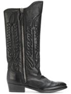 Golden Goose Deluxe Brand Pointed-toe Cowboy Boots - Black