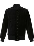 Engineered Garments Velvet Bomber Jacket, Men's, Size: Xl, Black, Cotton