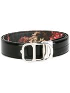 Dior Homme Buckled Belt, Men's, Size: 105, Grey, Calf Leather