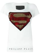 Philipp Plein 'forever' T-shirt, Women's, Size: Xs, White, Cotton/glass