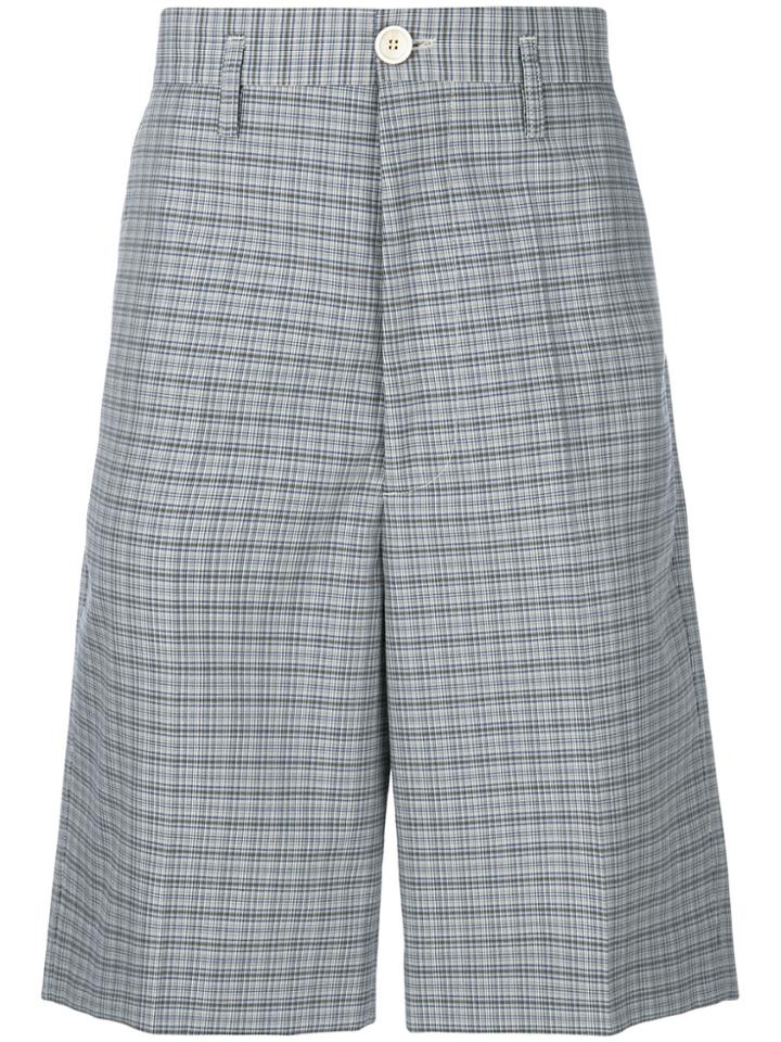 Marni Checked Shorts - Blue