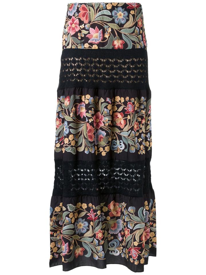 Cecilia Prado - Long Knitted Skirt - Women - Acrylic/lurex/viscose - P, Black, Acrylic/lurex/viscose