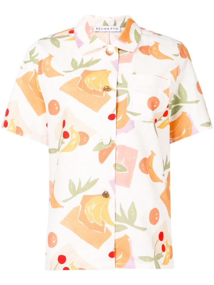 Rejina Pyo Fruit Print Shirt - White