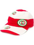 Gucci Gg Logo Baseball Hat - Red