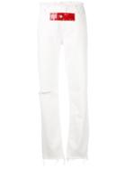 Alyx - Contrasting Front Strap Jeans - Women - Cotton - 28, Women's, White, Cotton