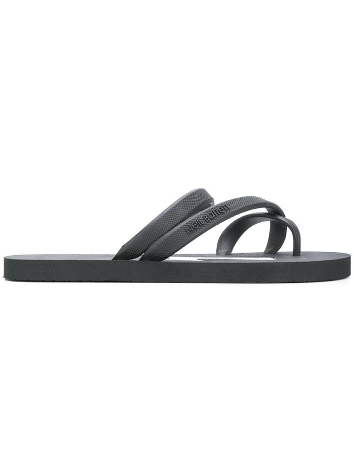 Neil Barrett Thunderbolt Flip-flops - Black