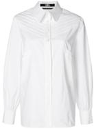Karl Lagerfeld Karl Fitted Shirt With Pleats - White