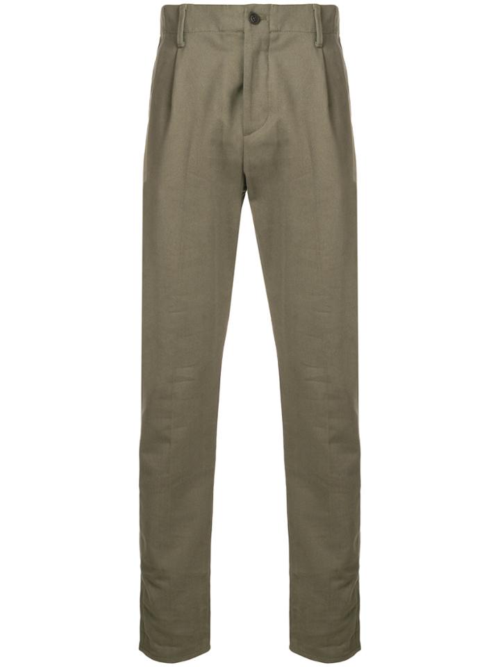 Fortela Straight-leg Tailored Trousers - Green