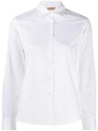 Blanca Pointed Collar Shirt - White