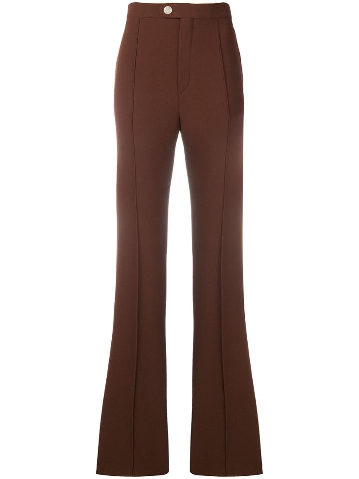 Chloé Flared Trousers - Brown