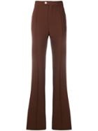Chloé Flared Trousers - Brown