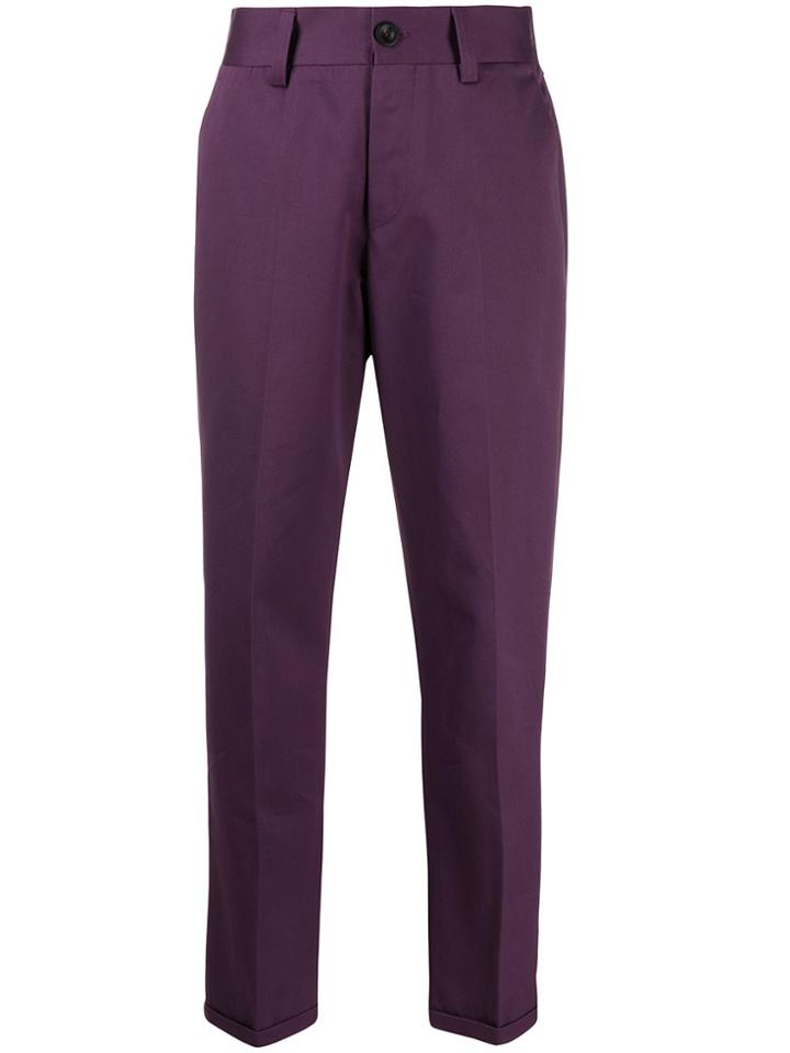 Pt01 High Waisted Chinos - Purple