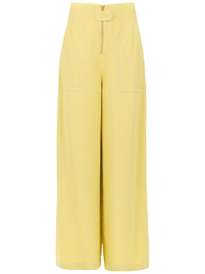 Mara Mac Wide Trousers - Yellow & Orange