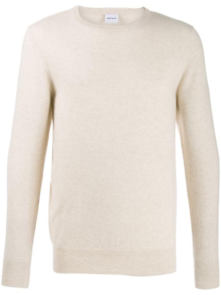 Aspesi Crew Neck Sweater - Neutrals