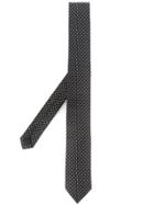 Saint Laurent Polka Dot Jacquard Tie - Black