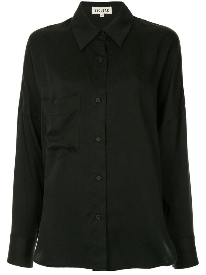 Secular. Lab Button Down Shirt - Black