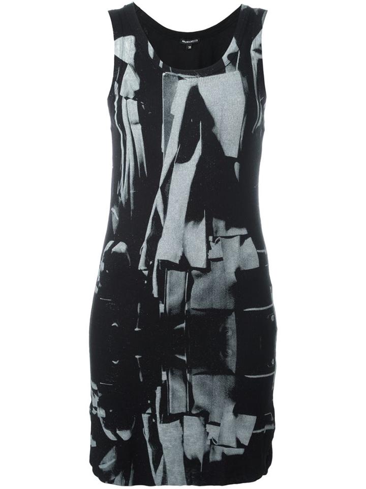 Ann Demeulemeester Long Length Tank Top, Women's, Size: 38, Black, Rayon/wool