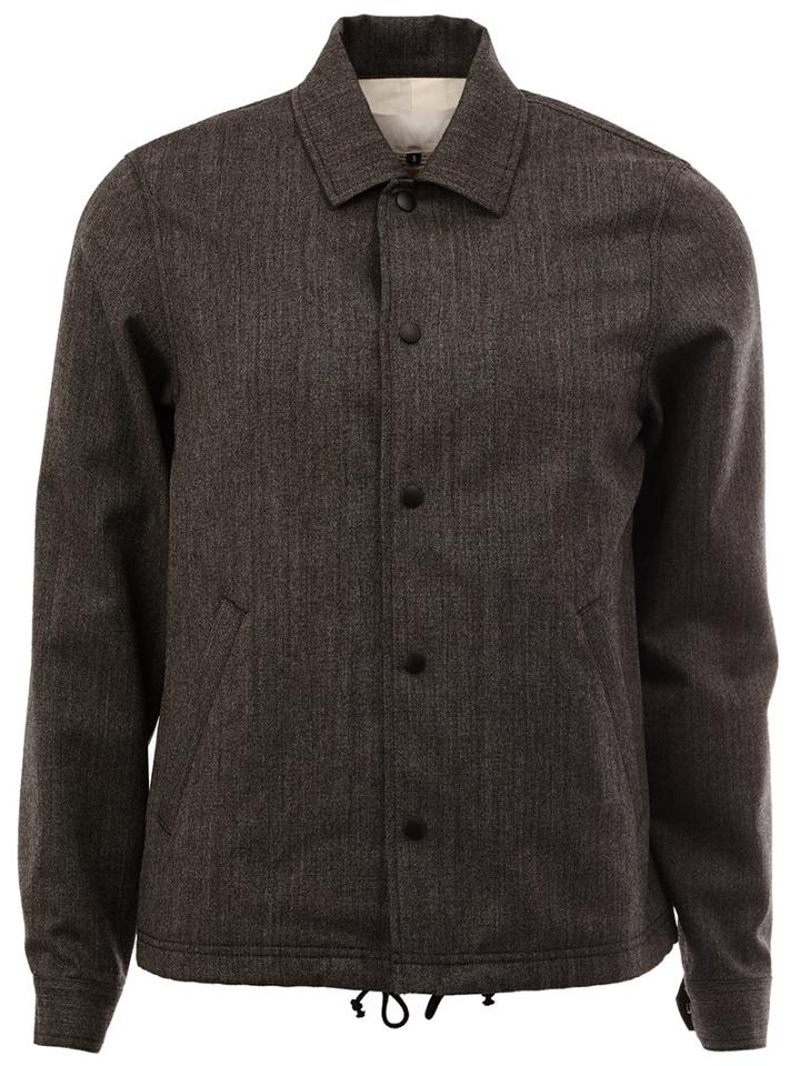 Ganryu Comme Des Garcons Snap Fastening Jacket, Men's, Size: Small, Grey, Cotton/wool