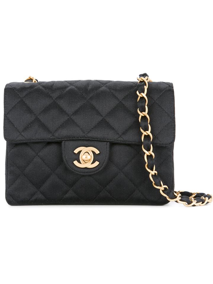 Chanel Vintage Small Flap Shoulder Bag - Black