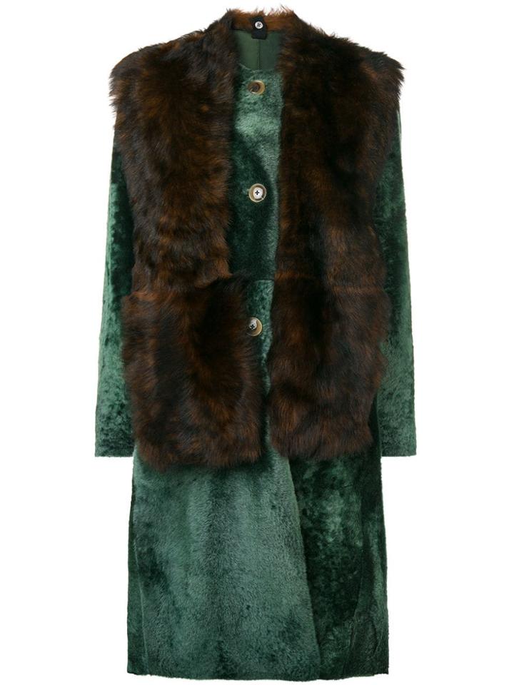 Sofie D'hoore Lust Fur Coat - Green