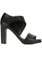 Roberto Del Carlo Chunky Heel Sandals, Women's, Size: 36, Black, Calf Leather/leather