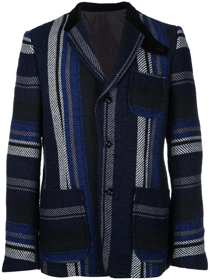 Sacai Mexican Stripe Blazer - Black