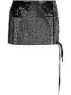 Anthony Vaccarello Sequined Micro Skirt