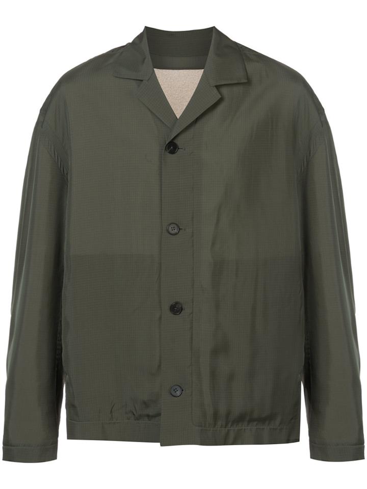 Jil Sander Buttoned Lightweight Jacket - Green