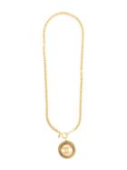 Chanel Pre-owned Cc Logo Medallion Necklace - Gold