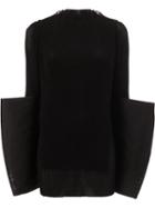 Yang Li - Oversized Cuff Top - Women - Cotton - 40, Black, Cotton