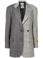 Heron Preston Checked Tailored Blazer - Grey