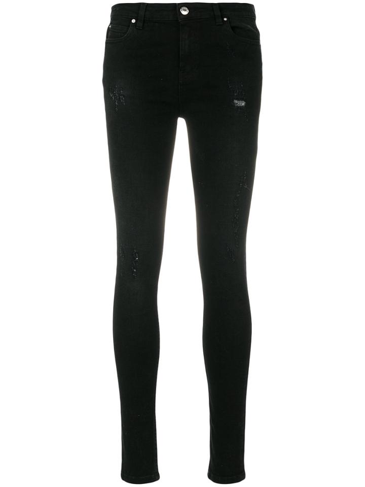 Iro High-rise Distressed Jeans - Black