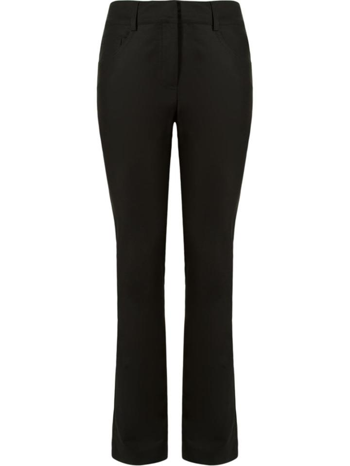 Andrea Marques Panel Detail Slim Fit Trousers, Women's, Size: 44, Black, Cotton/spandex/elastane/acetate