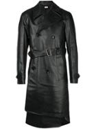 Comme Des Garçons Homme Plus Asymmetric Double-breasted Coat - Black