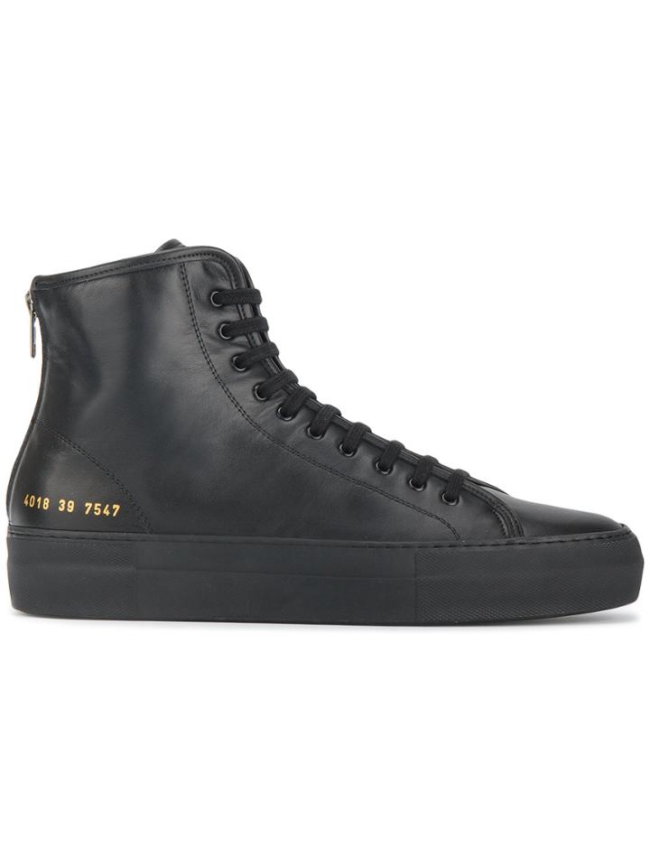 Common Projects Black Tournament High-top Sneakers