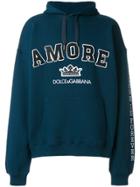Dolce & Gabbana Amore Varsity Hoodie - Blue